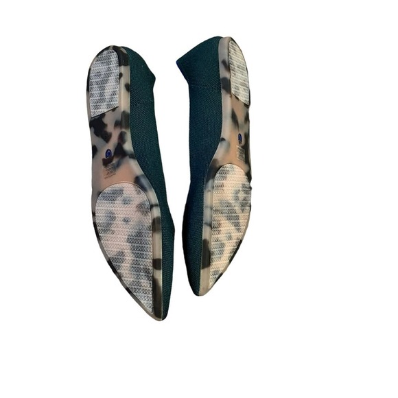 Rothy's Women's The Point Sea Green Slip On Flat Shoes Size 13 NWOT - Picture 4 of 8